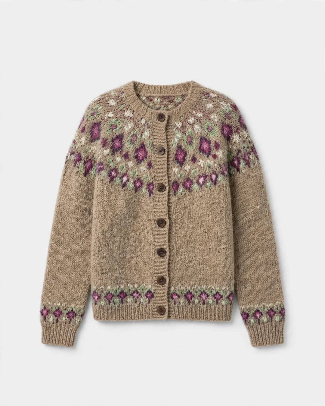 Orla | Fair Isle Yoke Cardigan