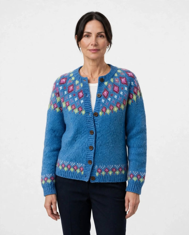 Orla | Fair Isle Yoke Cardigan