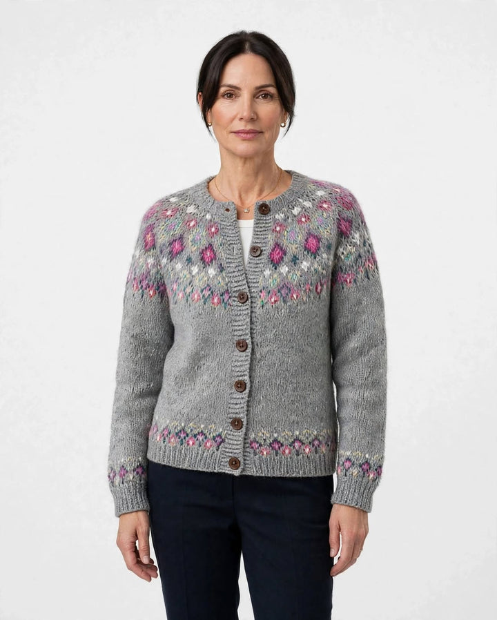 Orla | Fair Isle Yoke Cardigan