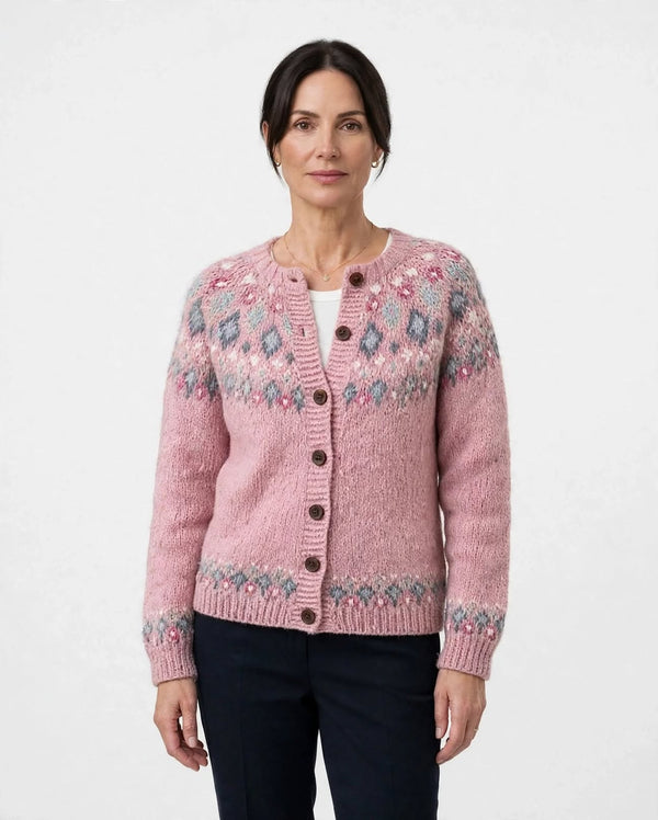 Orla | Fair Isle Yoke Cardigan