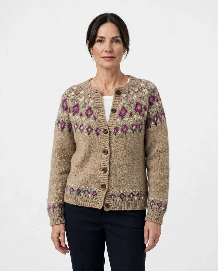 Orla | Fair Isle Yoke Cardigan
