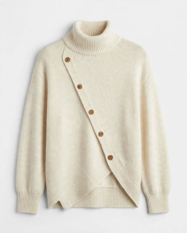 Aoife | High Neck Wrap Sweater