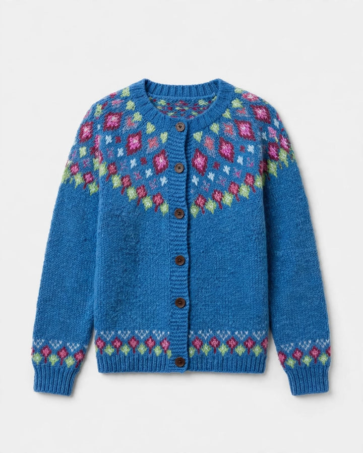 Orla | Fair Isle Yoke Cardigan