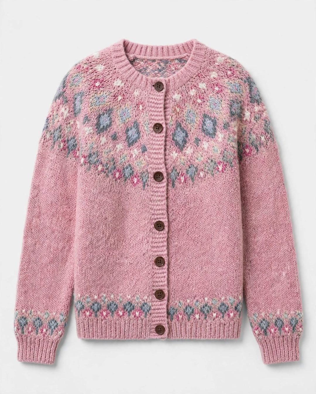 Orla | Fair Isle Yoke Cardigan