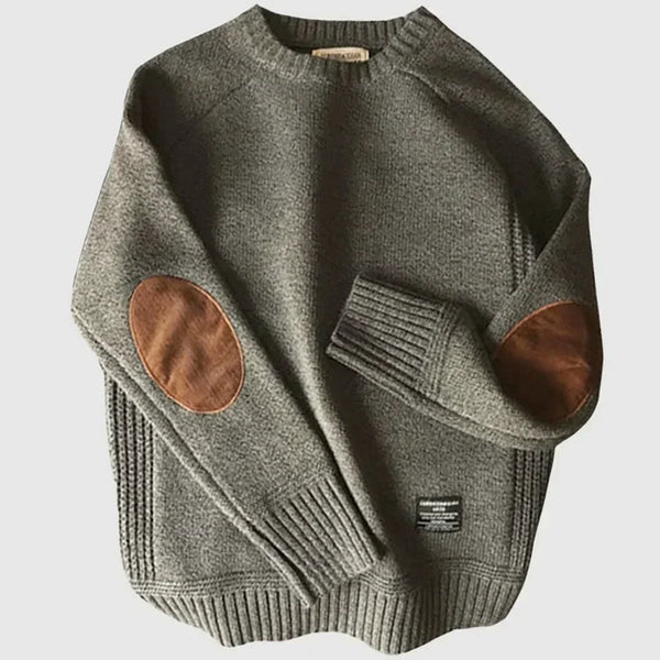 Roland | Crew Neck Elbow Patch