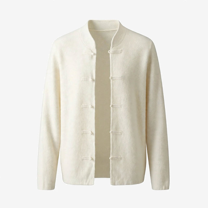 Hiroshi | Cashmere Mandarin Toggle Knit Cardigan